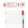 Staples Insertable Dividers, 5 Tabs, Assorted Colors (13496/11270)~#|#~25B97215-087C-417D-BD6F1D517C0E0999_sc7
