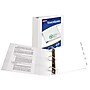 Avery TouchGuard Protection Heavy Duty 3" 3-Ring View Binders, Slant Ring, White (17144)~#|#~25BA9BBC-7C5D-4C68-BCBA5699CD82A918_sc7