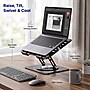Uncaged Ergonomics Adjustable Swivel Laptop Stand for Desk, Steel, 360° Rotation, Up to 16", Black~#|#~25E5EA5A-E9B5-4E8A-8631B843C8EAED89_sc7