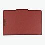 Pendaflex Pressboard Classification Folders, 1-Divider, 2" Expansion, Legal Size, Brick Red, 10/Box (2157R)~#|#~25E8018A-68EB-4879-88ACE8E88ACCCE60_sc7