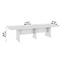 Bush Business Furniture 120W x 48D Boat Shaped Conference Table with Wood Base, Storm Gray (99TB12048SGK)~#|#~25ED99C5-3B74-41FF-B90F9F50ADFB3B33_sc7