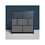 Luxor Expanse Series 7-Panel System Starter Wall, 70"H x 70"W, Freestanding, Black/Gray PET/Acrylic (MW-7070-FCGB)~#|#~25F07C54-2B62-47DF-9060E005700A735F_sc7