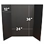 Flipside Tri-Fold Presentation Board, 36" x 48", Black, 24/Carton (30508-24)~#|#~2602B737-92CB-4B8B-8FDC9E467984E3CE_sc7