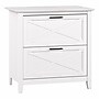 Bush Furniture Key West 2-Drawer Lateral File Cabinet, Letter/Legal, Pure White Oak, 30" (KWF130WT-03)~#|#~260687BF-E4E5-4D99-9E3F6D73EEE179BC_sc7