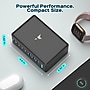 Turonic 380W 8-Port Desktop Charging Station USB-C & USB-A, Black (350H48)~#|#~260AC307-62A2-4DE1-B2A4EB6BB7FB871B_sc7