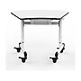 Luxor 29"W Height-Adjustable Trapezoid Student Desk with Drawer, White/Black (MBS-DESK)~#|#~2619682E-467F-49A6-91D74327CE9BE5A7_sc7