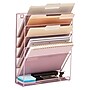 Staples 5-Pocket Metal Mesh Mountable Wall File, Letter Size, Dusty Pink (ST63848)~#|#~26229088-BF3F-48EA-B6E4FC40EB557017_sc7