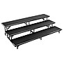 NPS 3-Level Straight Standing Choral Riser, 54"W x 60”-72”L x 24"H, Black Carpet (RS3LC10)~#|#~2637CF9F-1DD5-4CE4-BD233F8FDB3D1126_sc7