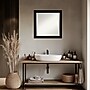 Amanti Art Brushed Black Beveled Bathroom Wall Mirror, 23.5" x 23.5", Black (A42678100282)~#|#~26384835-4AA2-4DC8-BD4826A2EAE80E21_sc7