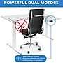 Mount-It! Dual Motor 48"W Electric Rectangular Adjustable Standing Desk, White (MI-18119)~#|#~26758425-56E2-416E-85B39DC3F97BE116_sc7