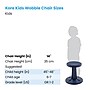 Kore Kids Wobble Chair, Plastic, 14", Dark Blue (KOR117)~#|#~26789584-1ECA-4EC1-B3F37CF15CCE521E_sc7