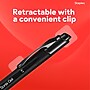 Staples Retractable Gel Pens, Medium Point 0.7mm, Black Ink, 12 Pack - Sonix Crisp-Line Gel Pens with Pocket Clip~#|#~26884D82-F4CF-4C7A-B6A8C567B16C1654_sc7