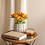 National Tree Company 10" Orange Anemone Flower Bouquet in White Basket (MT81-01626GOR-1)~#|#~268E9BAA-9C90-4454-B01CED8F5D759DD1_sc7