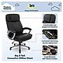 Serta Fairbanks Ergonomic Bonded Leather Executive Big & Tall Chair, 350 lb. Capacity, Black (43675OSS)~#|#~269847B6-042E-474A-A11B7341BB3BC314_sc7