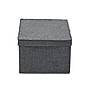Household Essentials Large Stackable Folding Fabric Storage Bin, 8" x 12"x 15", 24.93 Qt., Gray, 2/Pack (7513-1)~#|#~26C21375-1288-4806-AB4D6D3224FB452D_sc7