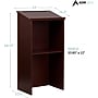 AdirOffice 46" Speaker Podium Lectern, Mahogany (661-01-BLK-PKG)~#|#~26CC41FC-83A9-40BD-BAAEFD840B5C15FF_sc7