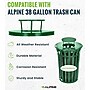 Alpine Industries Metal Outdoor Rain Bonnet Lid for 38-Gallon Waste Receptacle, Green (479-38-A-GRN)~#|#~26DDE0B2-9216-4E73-94BD912248D42A4D_sc7