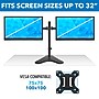 Mount-It! Dual Monitor Desk Stand, Up to 32", Black (MI-2781B)~#|#~26F2AEFE-155B-4614-864864BE61F8AE8D_sc7