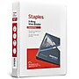 Staples Mini 1" 3-Ring View Binder, White (55408/26457)~#|#~26F4EB4F-6CFA-426C-8F4537A622F7DFE8_sc7