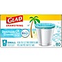 Glad Small Kitchen Drawstring Trash Bags, 4 Gallon, Blue, Febreze Beachside Breeze, 80/Box (79155)~#|#~26F8B731-6E4F-45E4-8AA9781F6CF49BDF_sc7