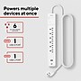 Staples TECH 6-Outlet 2-USB Port Surge Protector, 6', 1800 Joules, White (ST62777)~#|#~26FD91BD-A31A-4D6A-A01CF1CA14C11300_sc7