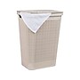 Mind Reader 15.85-Gallon Hamper with Lid, Plastic, Ivory (60FABHAMP-IVO)~#|#~27056BB5-FD7A-4DA9-999CEA62111A3068_sc7