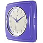 Infinity Instruments Square Retro Periwinkle Wall Clock, 9.25" (13228VP-4103)~#|#~271A28CC-10DF-4907-B381075A5DB3B84D_sc7
