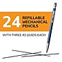 BIC Xtra Precision Mechanical Pencil, 0.5mm, #2 Hard Lead, 2 Dozen (MPLMFP241-BLK)~#|#~271E250D-D324-4162-93BD1B4A84D42DDA_sc7