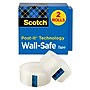 Scotch Wall-Safe Transparent Clear Tape Refill, 0.75" x 22.22 yds., 1" Core, 2 Rolls/Pack (813S2)~#|#~2722A79B-6573-4572-9A21647CDD73405D_sc7