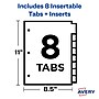 Avery Big Tab Insertable Plastic Divider, 8 Tabs, Multicolor, 1 Set (11901)~#|#~27401B12-C34B-4BA3-BC5D4319F611499F_sc7