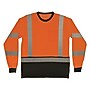 Ergodyne GloWear 8369BK High Visibility Long Sleeve Black Bottom T-Shirt, ANSI Type R Class 3, Orange, 3XL (22227)~#|#~274456B4-969B-4495-B800BD219D576AE1_sc7