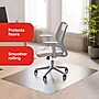 Staples Office Chair Mat, Clear Floor Mats, Low-Pile Carpets, 60 x 46 Inch, Smooth Glide~#|#~2747E646-4A2F-45E6-8FFD79E8EAF6E429_sc7