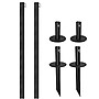 Excello Global Products Bistro Pole for String Lights, Black, 2/Pack (EGP-HD-0359)~#|#~274F8728-E202-4BC9-BB8D8D8DA1475E8A_sc7