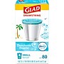 Glad Small Kitchen Drawstring Trash Bags, 4 Gallon, Blue, Febreze Beachside Breeze, 80/Box (79155)~#|#~2791D8EC-A957-4FB2-A264B1D9D33C25AF_sc7