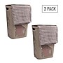 Mind Reader 15.85-Gallon Slim Laundry Hamper with Lid, Plastic, Tan, 2/Set (2HBIN60-BRNM)~#|#~2795D60A-D94C-4B94-96E1DF0F00EE9117_sc7
