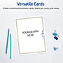 Avery Gold & Navy Border with Florals Matte Blank Card, White, 20/Pack (S00-DNS)~#|#~27A8E8A7-3007-439E-8137CE495B2AF3D1_sc7