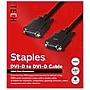 Staples TECH DVI-D to DVI-D Cable, 6.5 ft, Black, Digital Video Cable, Male to Male for Monitor/PC Display~#|#~27AE670D-7CC0-4E27-AE49FC40DFAA0699_sc7