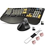 Delton Wireless Ergonomic Mechanical Keyboard with Wrist Rest and Vertical Computer Mouse, Black (DKME450PKT1)~#|#~27D4140F-AE10-429A-A6920B0A30AE59A6_sc7