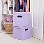 Household Essentials Collapsible Fabric Cube Storage Bin Set with Lids and Grommet Handles, (HH814-1)~#|#~27E2D70C-4EF8-4BB9-811B4A9A20C9C9F8_sc7