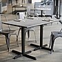 Flash Furniture Acadia Wooden Dining Table with X-Bases, 30"D x 48"W, Gray Faux Concrete/Black Base (ST3048CGT2230)~#|#~27E30A03-7C09-418D-9BE32BE608261E77_sc7