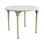 Flash Furniture Bright Beginnings Hercules 33" Round Table, Height Adjustable, White/Beech (MK-ME088022-GG)~#|#~28076C9F-1689-4A7E-93175FEA301F221B_sc7