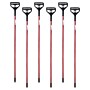BISON LIFE 63" Quick Change Metal Wet Mop Handle, Red/Black, 6/Pack (BP-RMH-09)~#|#~2807AE38-13AD-44E5-B89A641B307D7524_sc7