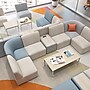 Bush Business Furniture Assemble Modular 3 Seater Sectional Sofa, Fog Fabric (ASM002FGF)~#|#~280E7CB0-1589-498A-880250FFC3F8CCA7_sc7