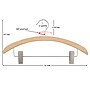 Nahanco 16" Wood Retro Suit Hanger, Low Gloss Natural, 100/Pack (40017RC)~#|#~2811B919-77EC-4AD2-AE10721EAFB9158C_sc7