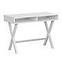 Flash Furniture 42" Home Office Writing Computer Desk with Open Storage Compartments, White (GCMBLK61WH)~#|#~28173BE8-9F83-4273-97A0DF8CEAF5E3BE_sc7