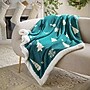 Safavieh Holiday Collection 4'-2" x 5'-0" Cedar Sherpa Throw, Green (HOL2005B-5060)~#|#~282F3481-46EA-4EB1-B1328E6609E3B980_sc7