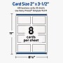 Avery Rectangle Business Cards, Matte White, 400/Pack (19479399750)~#|#~2843EF91-572C-4299-8A0C893139E88661_sc7