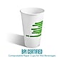 Perk™ Eco Compostable Paper Hot Cup, 16 Oz., White/Green, 300/Carton (PK56221)~#|#~28917C39-A7B4-4B98-B224CD686977D073_sc7