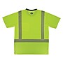 GloWear 8294BK High Visibility Short Sleeve Black Bottom T-Shirt, ANSI Type R Class 2, Lime, X-Small (22271)~#|#~28946C82-CFCC-4EAF-B9734B4E8E26A7D2_sc7