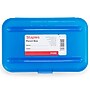 Staples Snap Plastic Cases, 2 1/4"H x 5 5/8"W x 8 1/4"L, Blue (22860)~#|#~28A283D9-EE4A-4A66-A4B5F4C909EBBED3_sc7